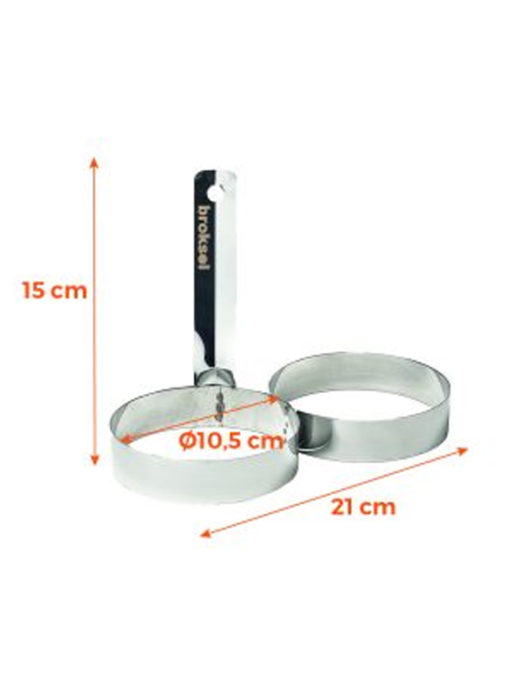 Molde para 2 huevos Brogas - Imagen 3