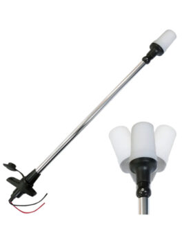 Mastil Easterner desmontable con luz y base