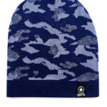 Gorro lana camu azul