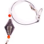 chicote para variada corredizo doble trompo 65 con mosqueton