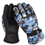 Guantes camu azul