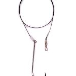 Anzuelo Mustad con lider de acero