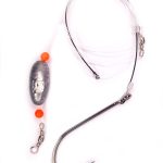 chicote para surubí corredizo aceituna 35 con anzuelo