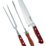 Set cuchillo, tenedor y chaira Venado
