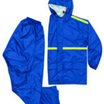 Equipo de lluvia azul premium