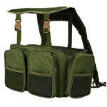 Mochila para caja de pesca verde