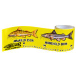 Regla para medir peces auto adhesiva